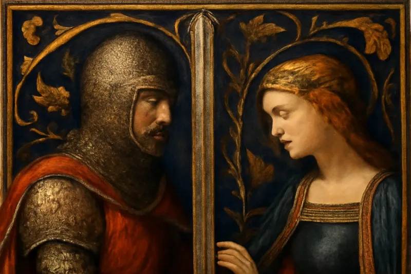 Illustration évoquant les légendes celtiques d'amour