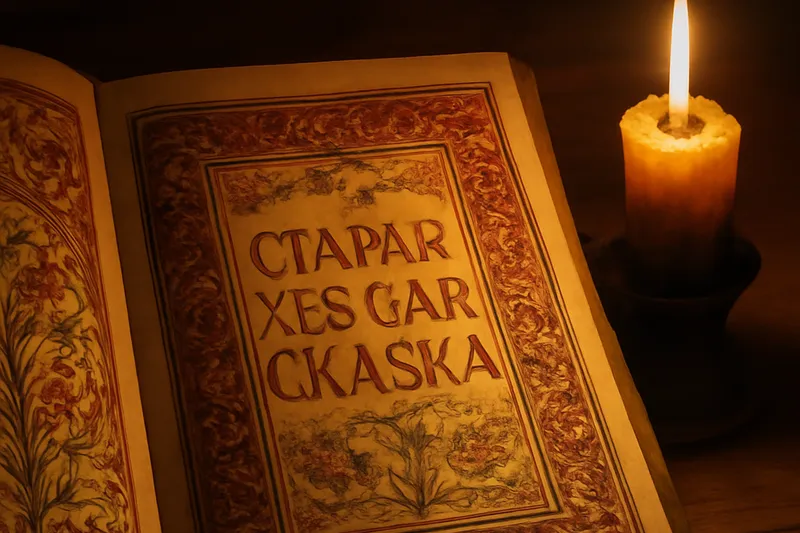 Illustration évoquant un conte populaire russe d'amour